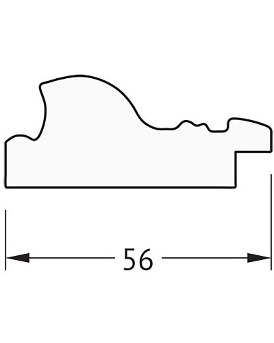 Зеркало Evoform Definite 74х74 BY 3233 в багетной раме - Виньетка состаренная бронза 56 мм