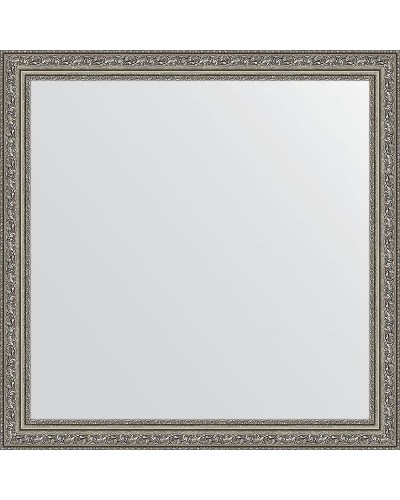 Зеркало Evoform Definite 74х74 BY 3232 в багетной раме - Виньетка состаренное серебро 56 мм