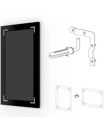 Зеркало Evoform Exclusive 143х58 BY 1166 с фацетом в багетной раме - Серебряный бамбук 73 мм