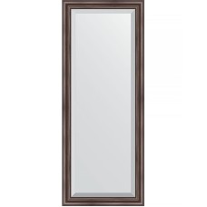Зеркало Evoform Exclusive 141х56 BY 1164 с фацетом в багетной раме - Палисандр 62 мм