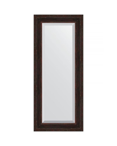 Зеркало Evoform Exclusive 139х59 BY 3525 с фацетом в багетной раме - Темный прованс 99 мм