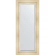 Зеркало Evoform Exclusive 139х59 BY 3523 с фацетом в багетной раме - Травленое серебро 99 мм