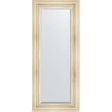 Зеркало Evoform Exclusive 139х59 BY 3523 с фацетом в багетной раме - Травленое серебро 99 мм