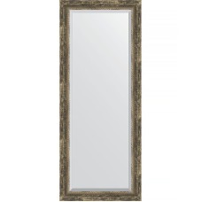 Зеркало Evoform Exclusive 143х58 BY 3538 с фацетом в багетной раме - Старое дерево с плетением 70 мм