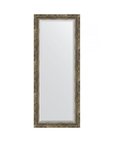 Зеркало Evoform Exclusive 143х58 BY 3538 с фацетом в багетной раме - Старое дерево с плетением 70 мм