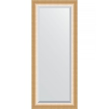 Зеркало Evoform Exclusive 156х66 BY 1191 с фацетом в багетной раме - Травленое золото 87 мм