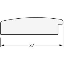 Зеркало Evoform Exclusive 156х66 BY 1191 с фацетом в багетной раме - Травленое золото 87 мм