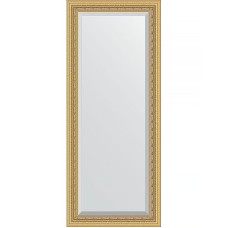 Зеркало Evoform Exclusive 155х65 BY 1284 с фацетом в багетной раме - Сусальное золото 80 мм
