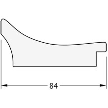 Зеркало Evoform Exclusive 156х66 BY 1289 с фацетом в багетной раме - Фреска 84 мм