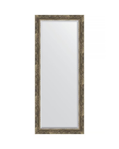 Зеркало Evoform Exclusive 153х63 BY 3564 с фацетом в багетной раме - Старое дерево с плетением 70 мм