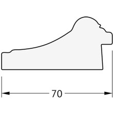 Зеркало Evoform Exclusive 153х63 BY 3564 с фацетом в багетной раме - Старое дерево с плетением 70 мм