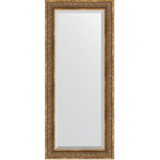 Зеркало Evoform Exclusive 159х69 BY 3578 с фацетом в багетной раме - Вензель бронзовый 101 мм