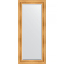 Зеркало Evoform Exclusive 159х69 BY 3574 с фацетом в багетной раме - Травленое золото 99 мм