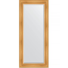 Зеркало Evoform Exclusive 159х69 BY 3574 с фацетом в багетной раме - Травленое золото 99 мм