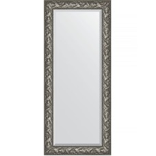 Зеркало Evoform Exclusive 159х69 BY 3572 с фацетом в багетной раме - Византия серебро 99 мм