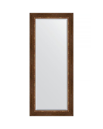 Зеркало Evoform Exclusive 156х66 BY 3569 с фацетом в багетной раме - Римская бронза 88 мм