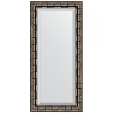 Зеркало Evoform Exclusive 113х53 BY 1146 с фацетом в багетной раме - Серебряный бамбук 73 мм