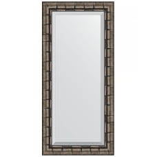 Зеркало Evoform Exclusive 113х53 BY 1146 с фацетом в багетной раме - Серебряный бамбук 73 мм