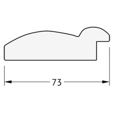 Зеркало Evoform Exclusive 113х53 BY 1146 с фацетом в багетной раме - Серебряный бамбук 73 мм