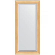 Зеркало Evoform Exclusive 111х51 BY 1143 с фацетом в багетной раме - Сосна 62 мм