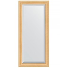 Зеркало Evoform Exclusive 111х51 BY 1143 с фацетом в багетной раме - Сосна 62 мм