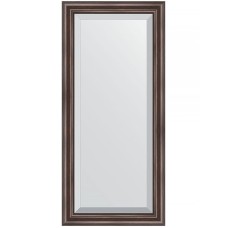 Зеркало Evoform Exclusive 111х51 BY 1144 с фацетом в багетной раме - Палисандр 62 мм