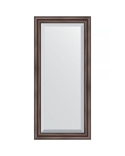 Зеркало Evoform Exclusive 111х51 BY 1144 с фацетом в багетной раме - Палисандр 62 мм