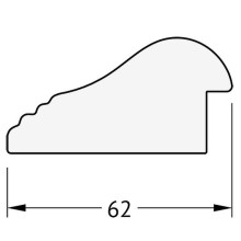 Зеркало Evoform Exclusive 111х51 BY 1144 с фацетом в багетной раме - Палисандр 62 мм