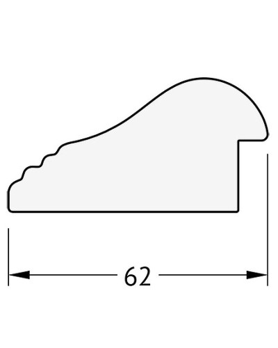Зеркало Evoform Exclusive 111х51 BY 1144 с фацетом в багетной раме - Палисандр 62 мм