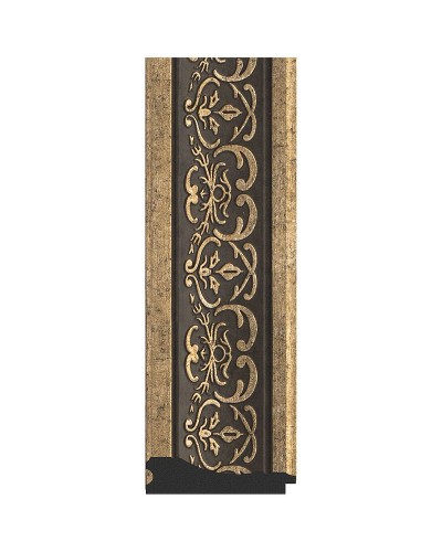 Зеркало Evoform Exclusive 109х79 BY 3475 с фацетом в багетной раме - Вензель серебряный 101 мм