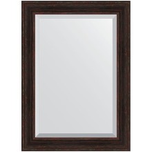 Зеркало Evoform Exclusive 109х79 BY 3473 с фацетом в багетной раме - Темный прованс 99 мм