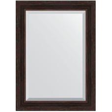 Зеркало Evoform Exclusive 109х79 BY 3473 с фацетом в багетной раме - Темный прованс 99 мм