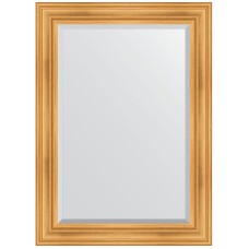 Зеркало Evoform Exclusive 109х79 BY 3470 с фацетом в багетной раме - Травленое золото 99 мм