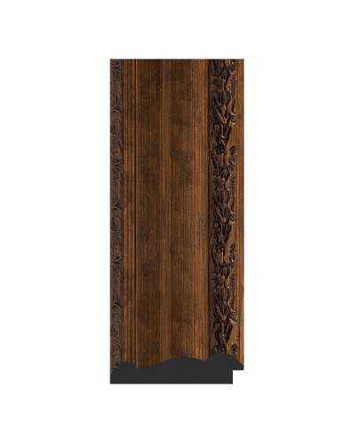 Зеркало Evoform Exclusive 112х82 BY 3481 с фацетом в багетной раме - Состаренная бронза с орнаментом 120 мм