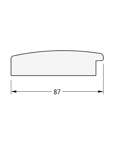 Зеркало Evoform Exclusive 146х61 BY 1171 с фацетом в багетной раме - Травленое золото 87 мм