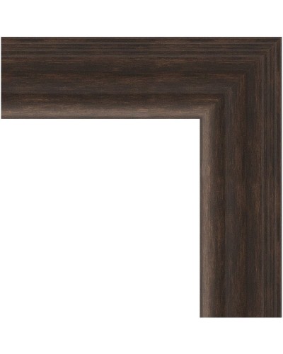 Зеркало Evoform Exclusive 151х61 BY 1184 с фацетом в багетной раме - Палисандр 62 мм