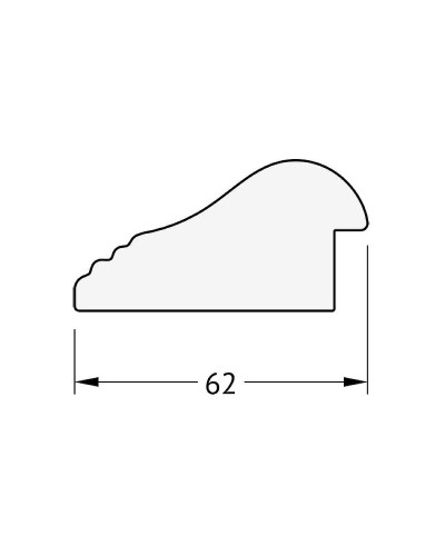 Зеркало Evoform Exclusive 151х61 BY 1184 с фацетом в багетной раме - Палисандр 62 мм