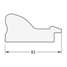 Зеркало Evoform Exclusive 145х60 BY 1270 с фацетом в багетной раме - Виньетка бронзовая 85 мм