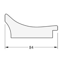 Зеркало Evoform Exclusive 146х61 BY 1269 с фацетом в багетной раме - Фреска 84 мм