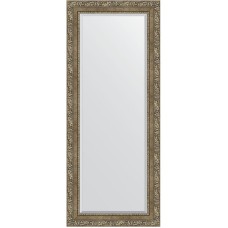 Зеркало Evoform Exclusive 145х60 BY 3541 с фацетом в багетной раме - Виньетка античная латунь 85 мм