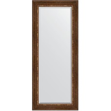 Зеркало Evoform Exclusive 146х61 BY 3543 с фацетом в багетной раме - Римская бронза 88 мм