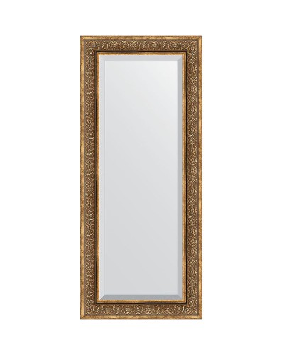 Зеркало Evoform Exclusive 149х64 BY 3552 с фацетом в багетной раме - Вензель бронзовый 101 мм