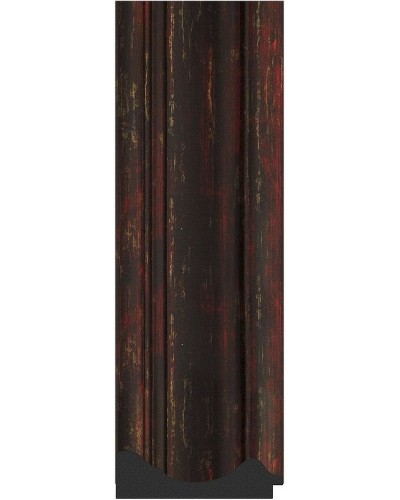 Зеркало Evoform Exclusive 149х64 BY 3551 с фацетом в багетной раме - Темный прованс 99 мм