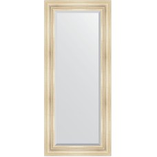 Зеркало Evoform Exclusive 149х64 BY 3549 с фацетом в багетной раме - Травленое серебро 99 мм