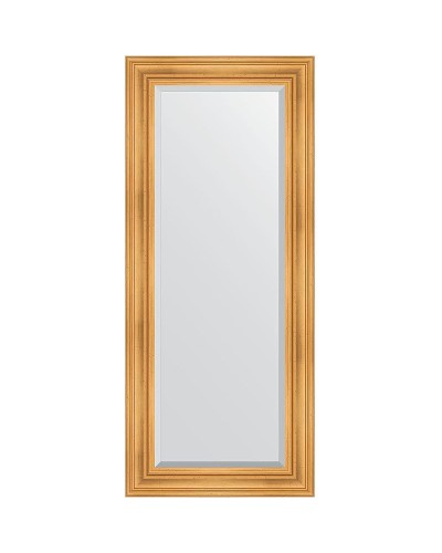 Зеркало Evoform Exclusive 149х64 BY 3548 с фацетом в багетной раме - Травленое золото 99 мм