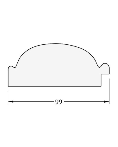 Зеркало Evoform Exclusive 149х64 BY 3547 с фацетом в багетной раме - Византия бронза 99 мм
