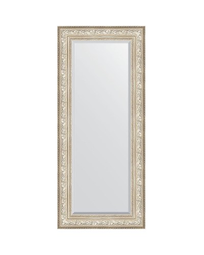 Зеркало Evoform Exclusive 150х65 BY 3556 с фацетом в багетной раме - Виньетка серебро 109 мм