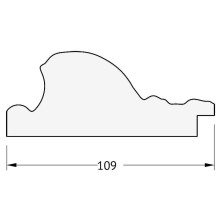 Зеркало Evoform Exclusive 150х65 BY 3556 с фацетом в багетной раме - Виньетка серебро 109 мм
