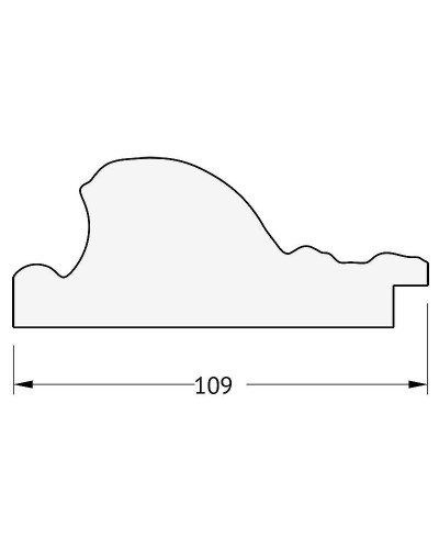 Зеркало Evoform Exclusive 150х65 BY 3556 с фацетом в багетной раме - Виньетка серебро 109 мм