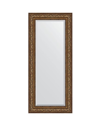 Зеркало Evoform Exclusive 150х65 BY 3557 с фацетом в багетной раме - Виньетка состаренная бронза 109 мм